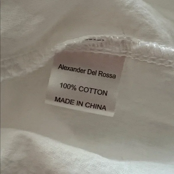 ALEXANDER DEL ROSSA White Cotton Nightgown - Picture 9 of 10